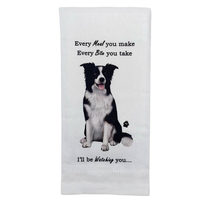 Border Collie Kitchen Towel - Premium Kitchen Towels from E&S Pets - Just $10.95! Shop now at Pat's Monograms