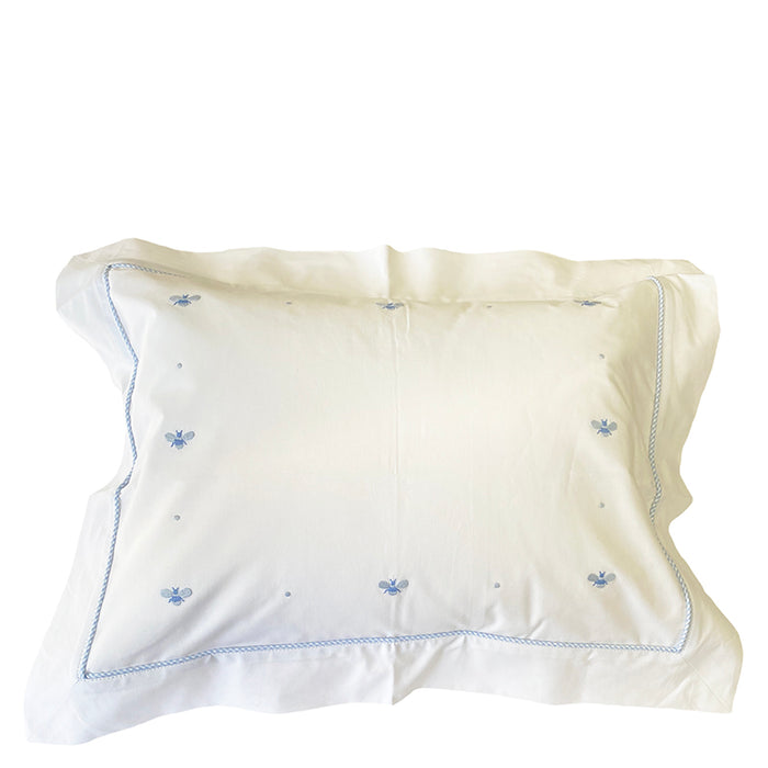 Boudoir Pillow Sham Baby Bees In Blue