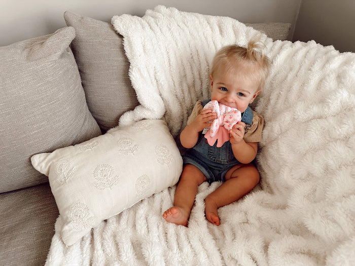 Bow Sweetie Crinkle™ - Premium teethers from Itzy Ritzy - Just $9.95! Shop now at Pat's Monograms