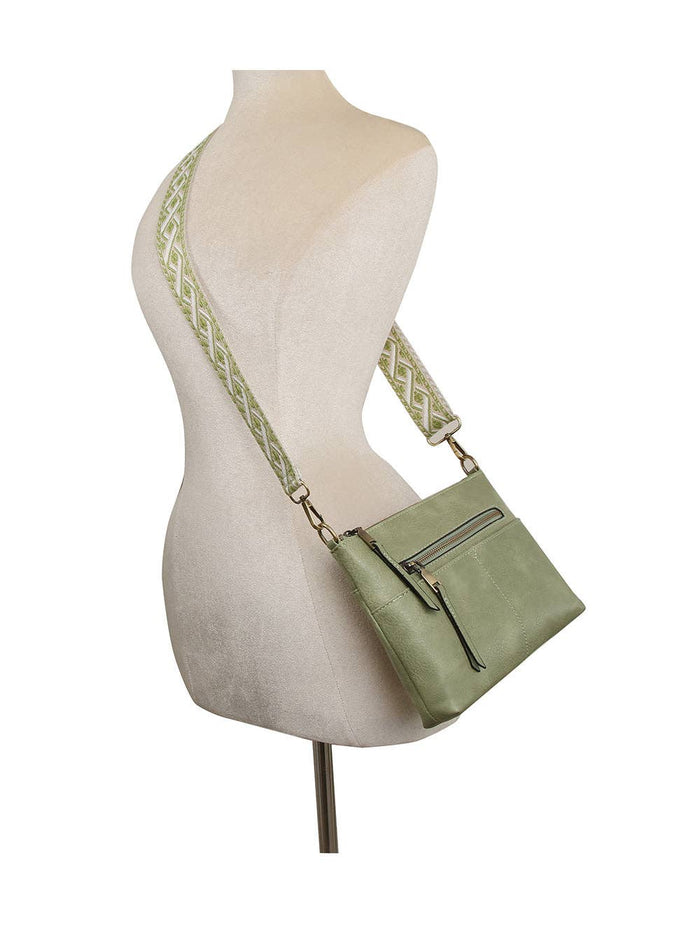 Boxy Rectangular Guitar Strap Crossbody Bag - Premium handbag from Handbag Factory Corp - Just $36.95! Shop now at Pat's Monograms
