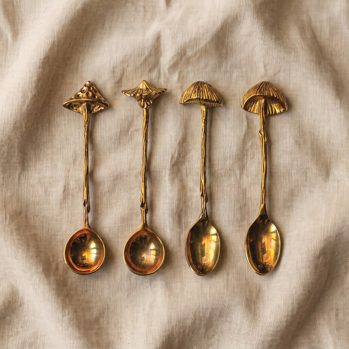 Brass Mushroom Spoon
