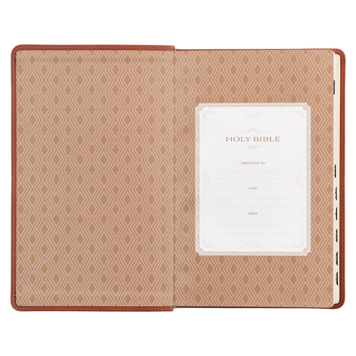 Brown Faux Leather Giant Print King James Bible - Premium Books and Devotionals from Christian Art Gifts - Just $39.99! Shop now at Pat's Monograms