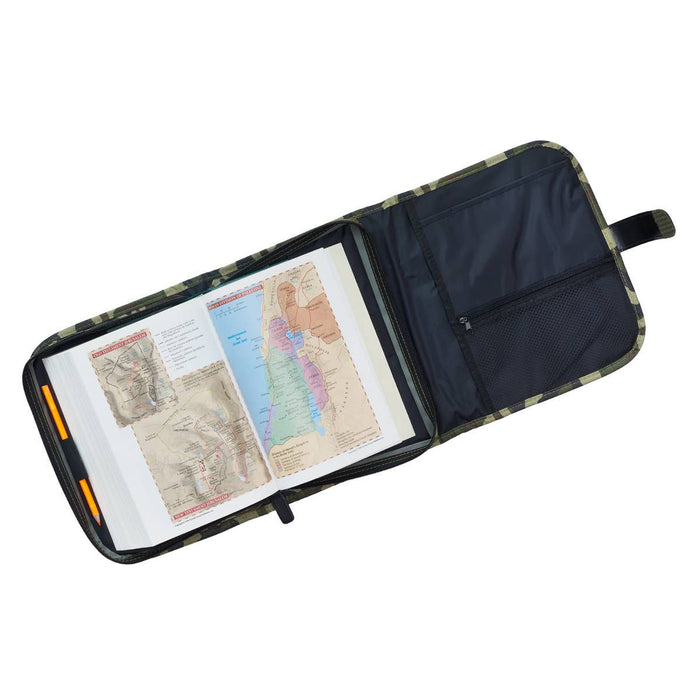 Camouflage Tri-Fold Organizer Bible Cover - Premium Books and Devotionals from Christian Art Gifts - Just $34.99! Shop now at Pat's Monograms