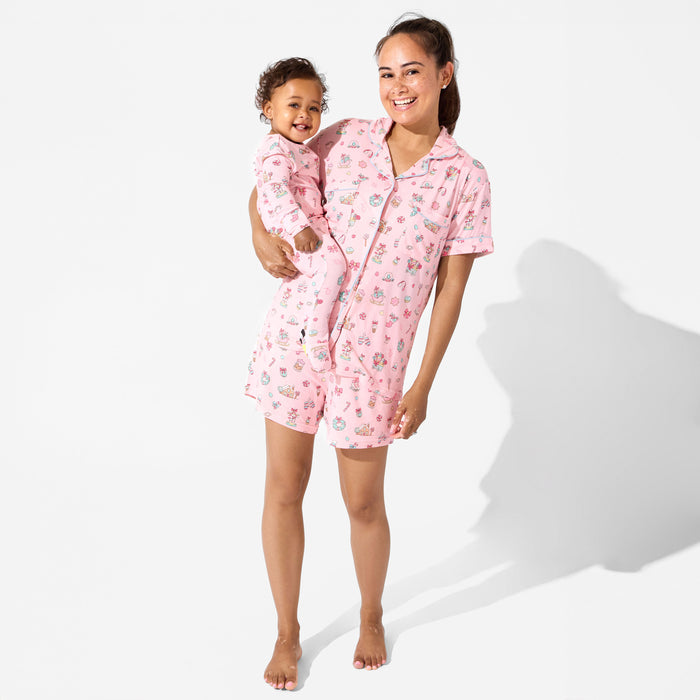 Candy Cane Lane Bamboo Women's Pajama Short Set