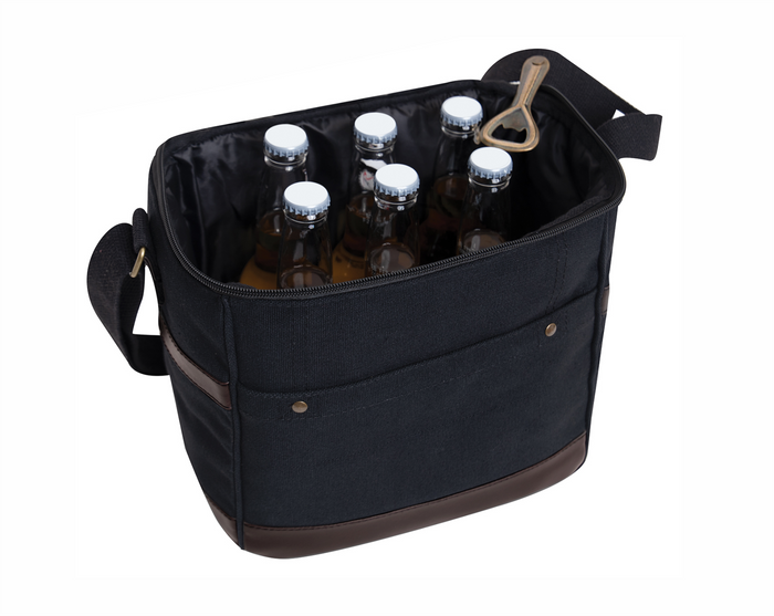 Canvas Insulated Beer Cooler Tote - Premium Bags and Totes from Rothco - Just $28.95! Shop now at Pat's Monograms