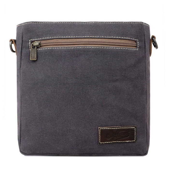 Canvas & Leather Women Crossbody - Silver/Davy's Gray - Premium  from Sixtease Bags USA - Just $34.95! Shop now at Pat's Monograms