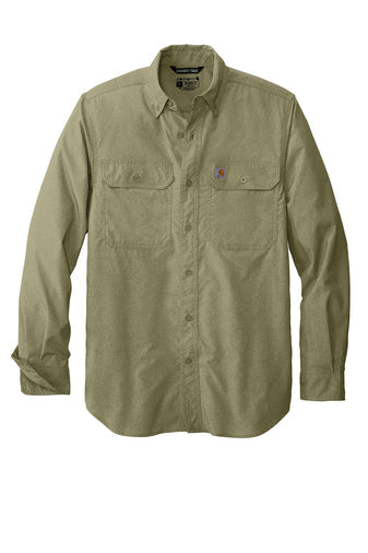 Carhartt Force ® Solid Long Sleeve Shirt - CT105291 - Premium Workwear from Carhartt - Just $59.95! Shop now at Pat's Monograms