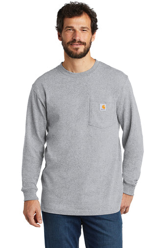 Carhartt® Workwear Pocket Long Sleeve T-Shirt - CTK126 - Premium Workwear from Carhartt - Just $29.95! Shop now at Pat's Monograms