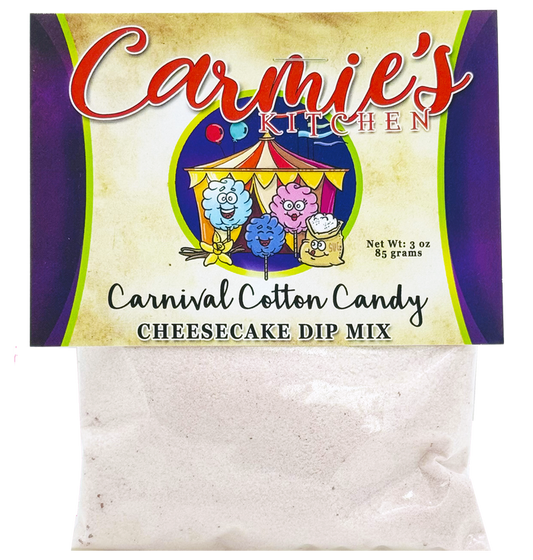 Carnival Cotton Candy Cheesecake Mix - Premium Gourmet Foods from Carmie's Kitchen - Just $5! Shop now at Pat's Monograms