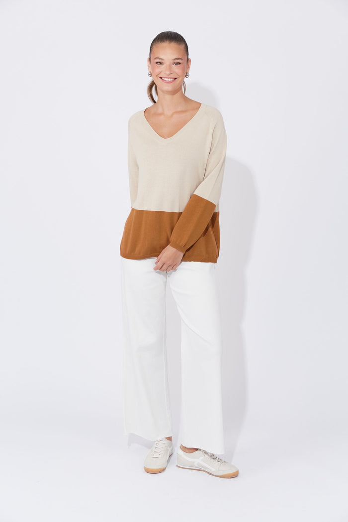 Casablanca Block Knit (Sand/Dune)