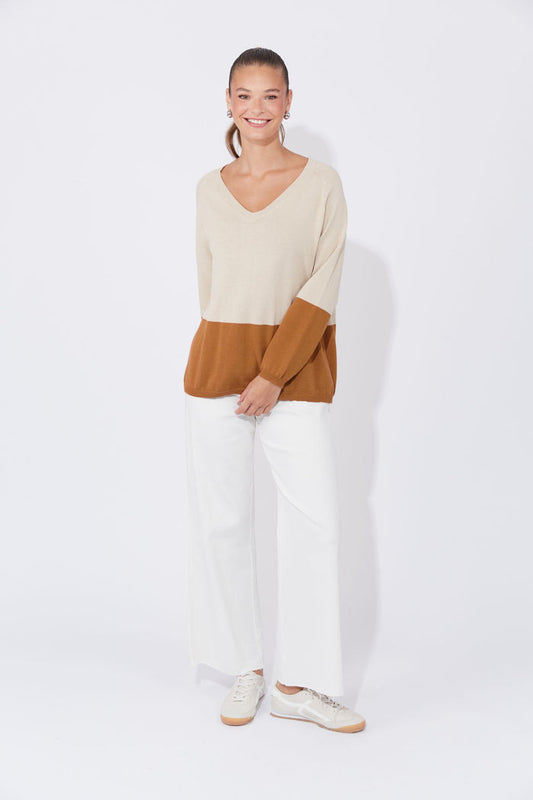Casablanca Block Knit (Sand/Dune)