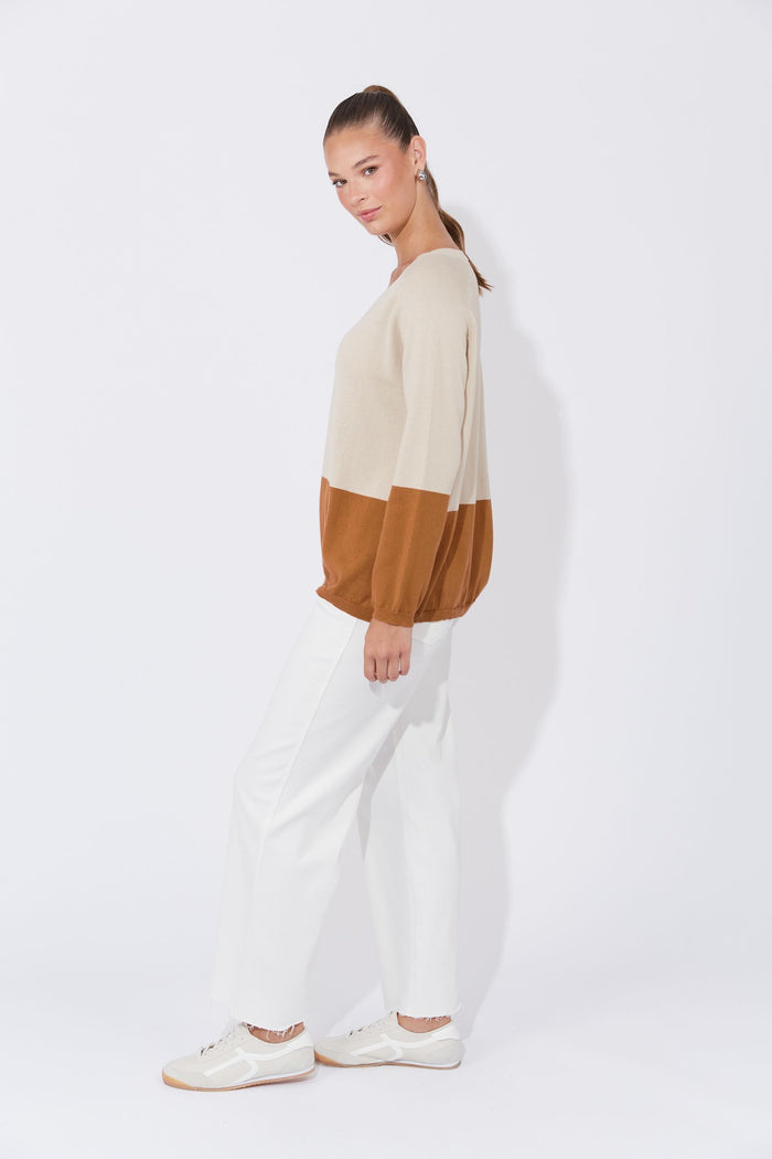 Casablanca Block Knit (Sand/Dune)