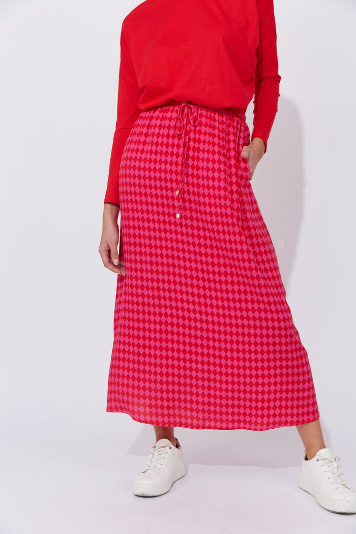 Casablanca Skirt (Chilli/Pink)