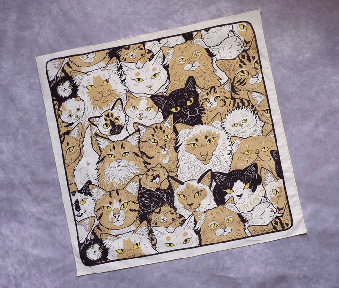 Cat Coven - Clutter of Cats - Cotton Bandana