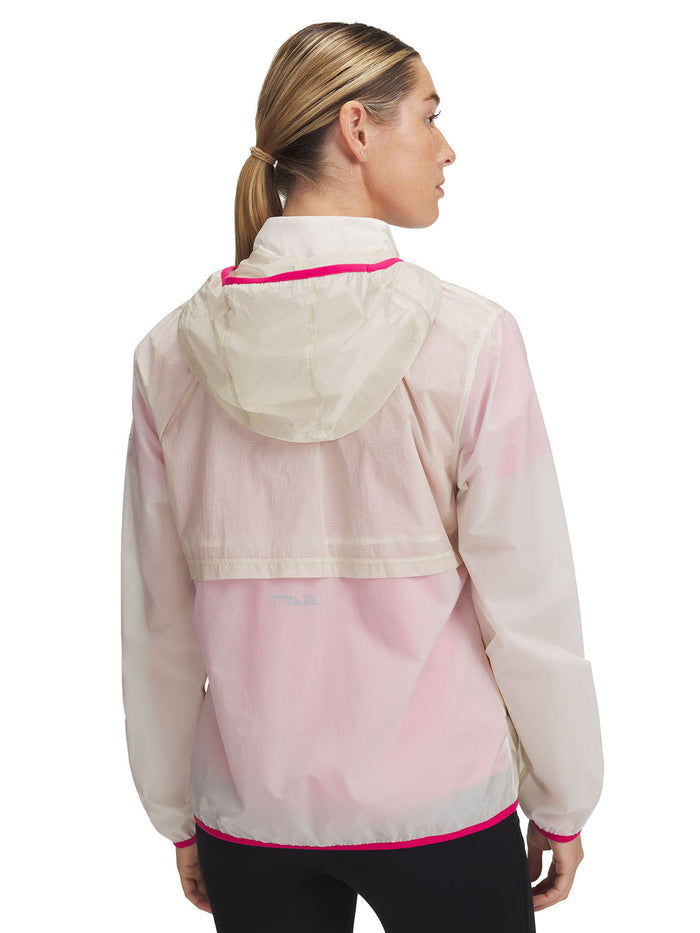 Chaqueta Under Armour launch trail café para mujer