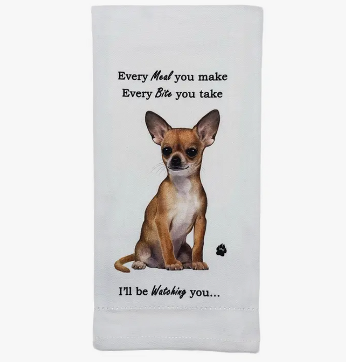 Chihuahua Kitchen Towel - Tan - Premium Kitchen Towels from E&S Pets - Just $10.95! Shop now at Pat's Monograms