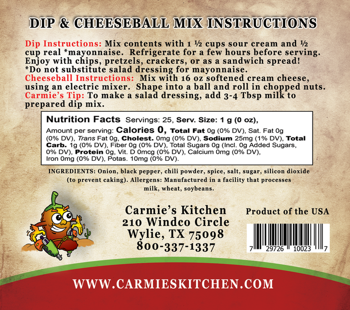 Chipotle Ranch Dip - Premium Dips & Spreads from Carmie's Kitchen - Just $5! Shop now at Pat's Monograms