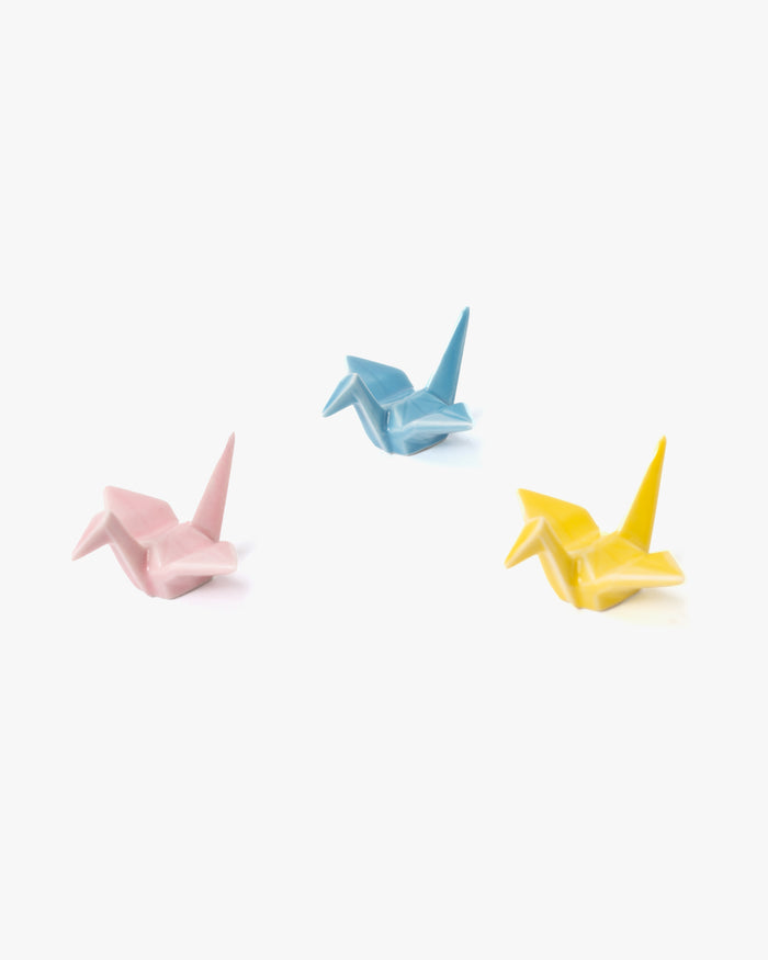 Chopstick Rest, Ichiyama, Paper Crane, Yellow