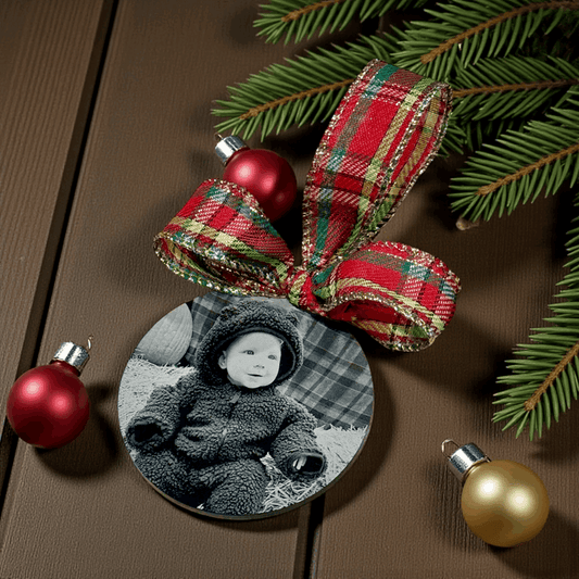 Christmas Photo Ornament - Premium Christmas Ornament from Pat's Monograms - Just $15! Shop now at Pat's Monograms