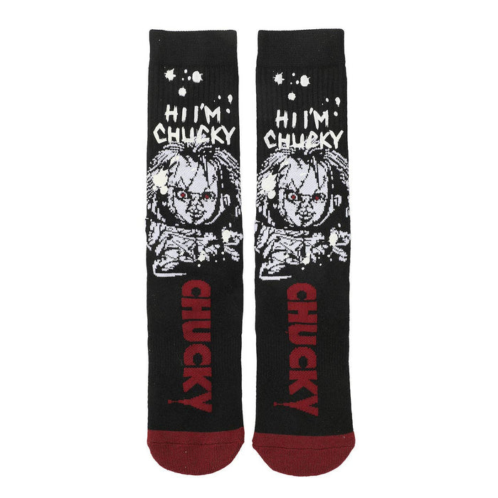 Chucky Color Changing Crew Sock - Premium Socks from Bioworld Merchandising - Just $11.95! Shop now at Pat's Monograms