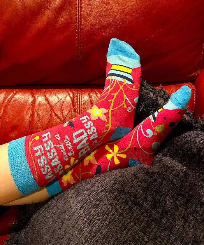 Classy Sassy and a Little Bad Assy Women's Crew Socks - Premium socks from Fabdaz - Just $11.95! Shop now at Pat's Monograms