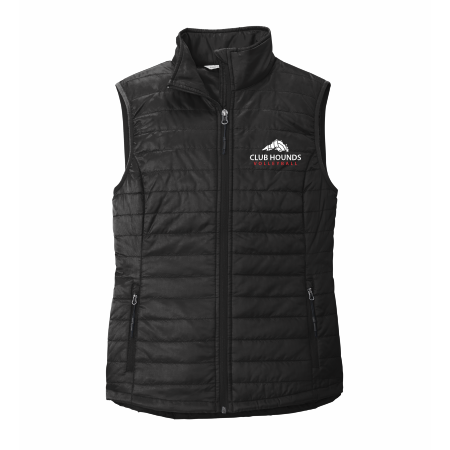 Club Hounds - LADIES Port Authority® Women's Packable Puffy Vest L851 with embroidered logo