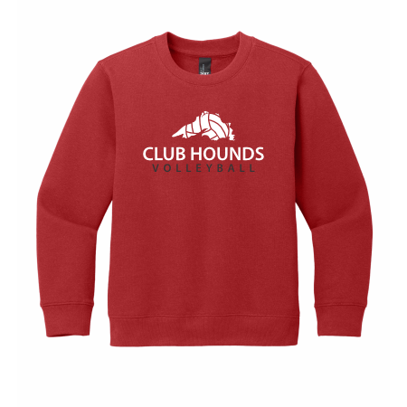 Club Hounds - YOUTH District® V.I.T.™ Fleece Crew DT6104Y with full front logo