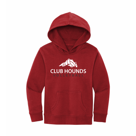 Club Hounds - YOUTH District® V.I.T.™ Fleece Hoodie DT6100Y with full front logo