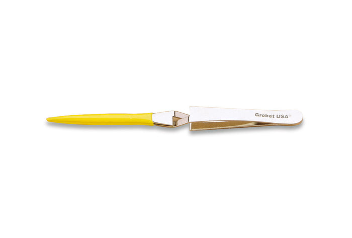 Coated Tweezer, Cross- lock, Grobet USA, Item No. 57.777