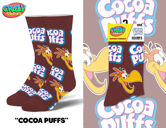 COCOA PUFFS CRAZY SOCKS - Premium Socks from Crazy Socks - Just $8! Shop now at Pat's Monograms