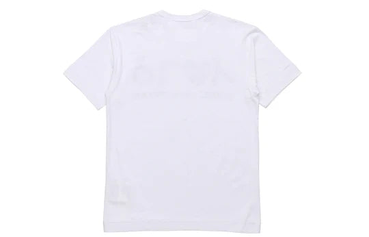 COMME DES GARCONS PLAY Inverted Text T-Shirt - White - AZ-T068-051-1