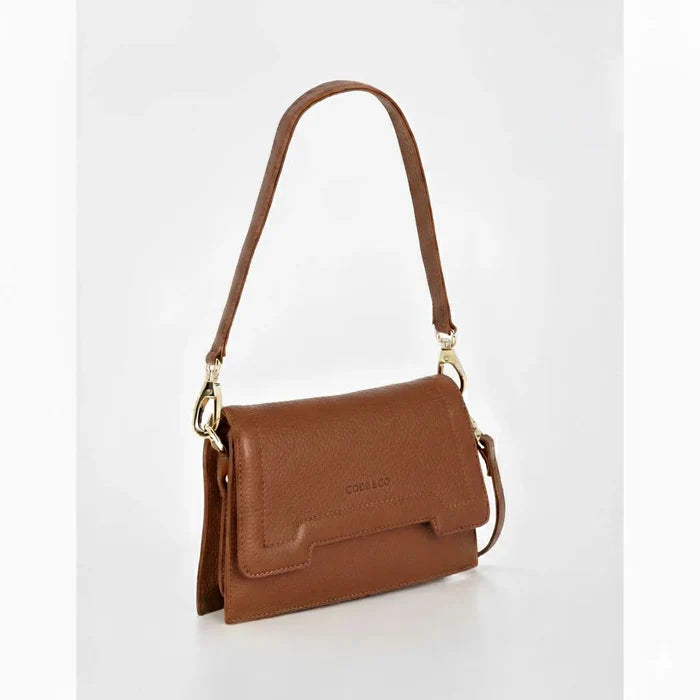 Concord Flap Shoulder Bag (Cocoa)