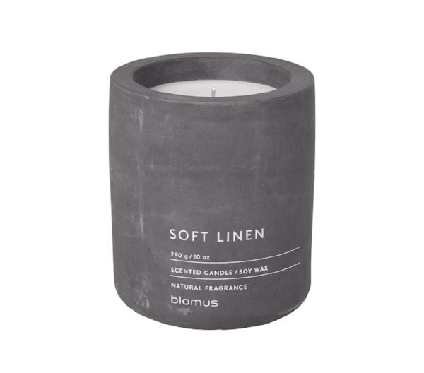 Soft Linen Custom Concrete Candle - Corporate Gifts