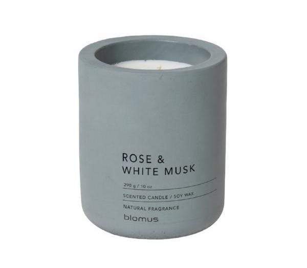 Rose & White Musk Custom Concrete Candle - Corporate Gifts