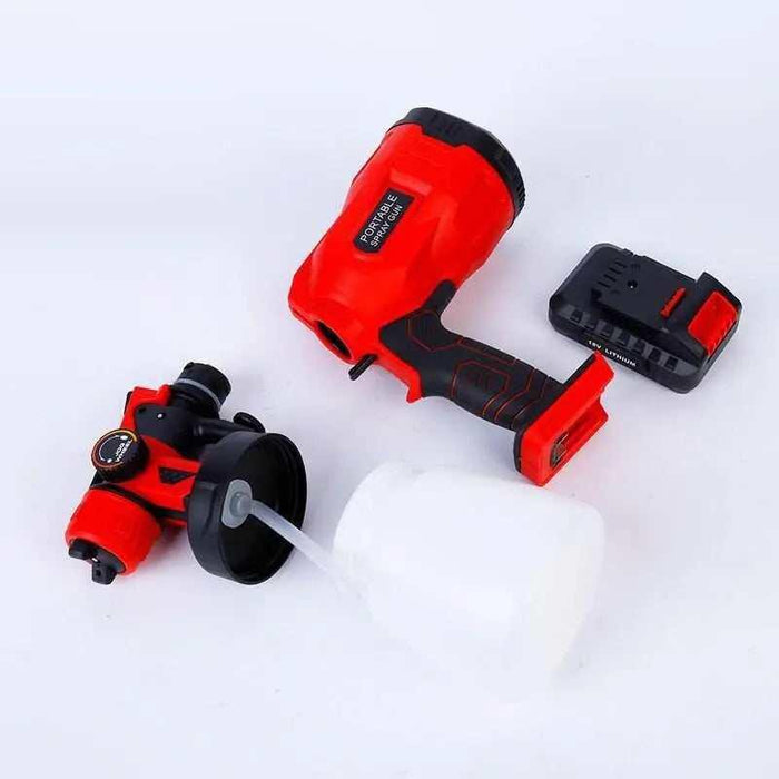 Cordless spray gun paint sprayer for DIY painting airbrush 800ml capacity