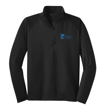 County Attorney's Office - Sport-Tek® Sport-Wick® Stretch 1/4-Zip Pullover ST850 with embroidered logo