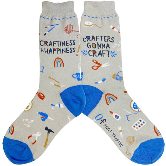 Crafts Women's Socks - Premium socks from Foot Traffic Socks - Just $9.95! Shop now at Pat's Monograms