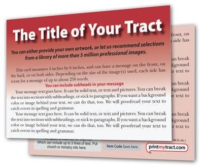 Custom Tract Design
