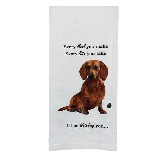Dachshund Red Kitchen Towel - Premium Kitchen Towels from E&S Pets - Just $10.95! Shop now at Pat's Monograms