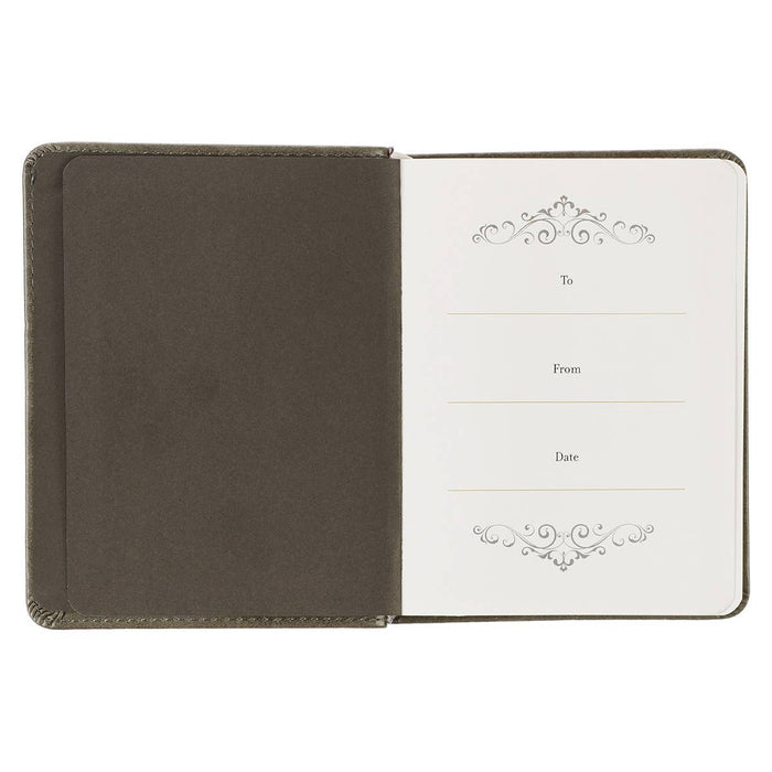 Daily Prayers for Graduates Gray Faux Leather Devotional - Premium Books and Devotionals from Christian Art Gifts - Just $14.99! Shop now at Pat's Monograms