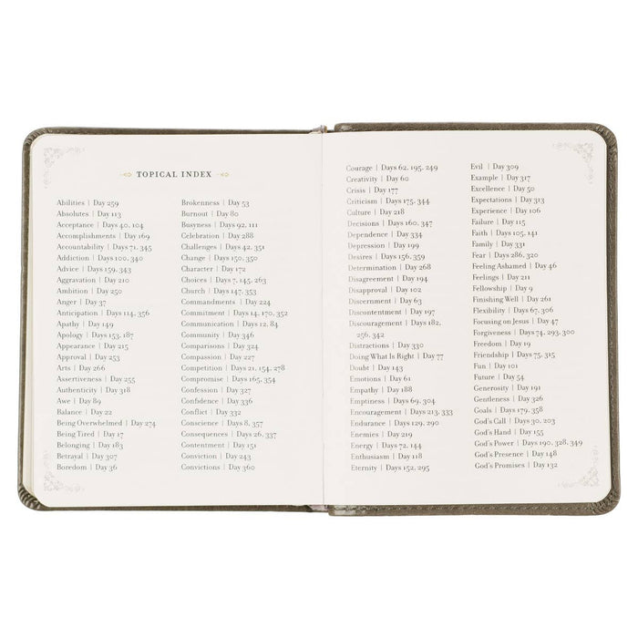 Daily Prayers for Graduates Gray Faux Leather Devotional - Premium Books and Devotionals from Christian Art Gifts - Just $14.99! Shop now at Pat's Monograms