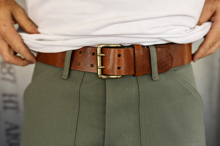 Danko Leather Belt - Light Brown