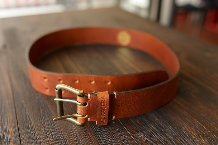 Danko Leather Belt - Light Brown