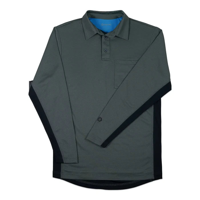 Davis BFX MLB Homage V2 Side Panel LS Charcoal Umpire Shirt