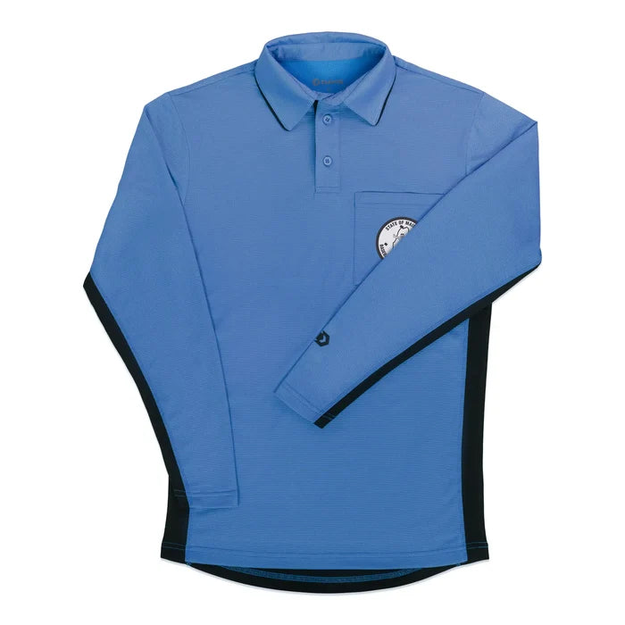Davis BFX MLB Homage V2 Side Panel LS Sky Blue Umpire Shirt (Maine)