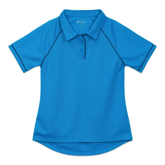 Davis Women's C3 Bright Blue Raglan Sleeve Volleyball Referee Shirt
