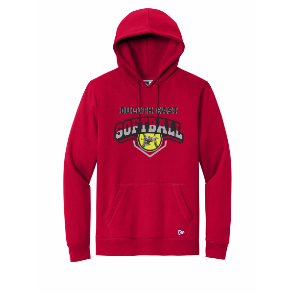 DE Softball - New Era® Comeback Fleece Pullover Hoodie NEA550 with full front logo