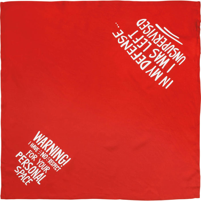 Defense/Warning Large Pet Bandana - Premium Dog Bandana from Primitives by Kathy - Just $12.65! Shop now at Pat's Monograms