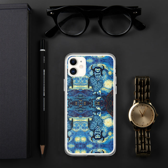 Demonic Starry Night iPhone Case