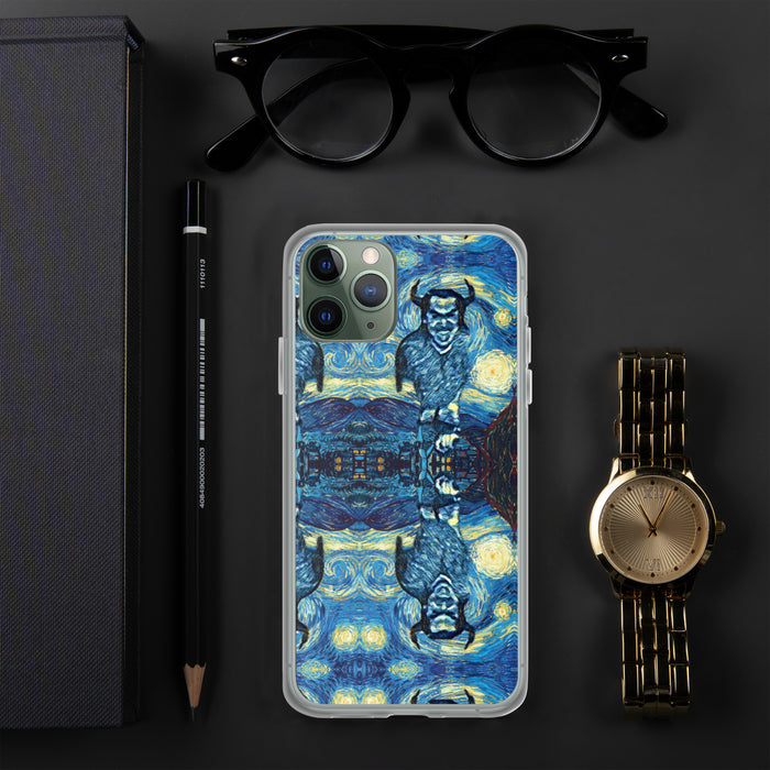 Demonic Starry Night iPhone Case
